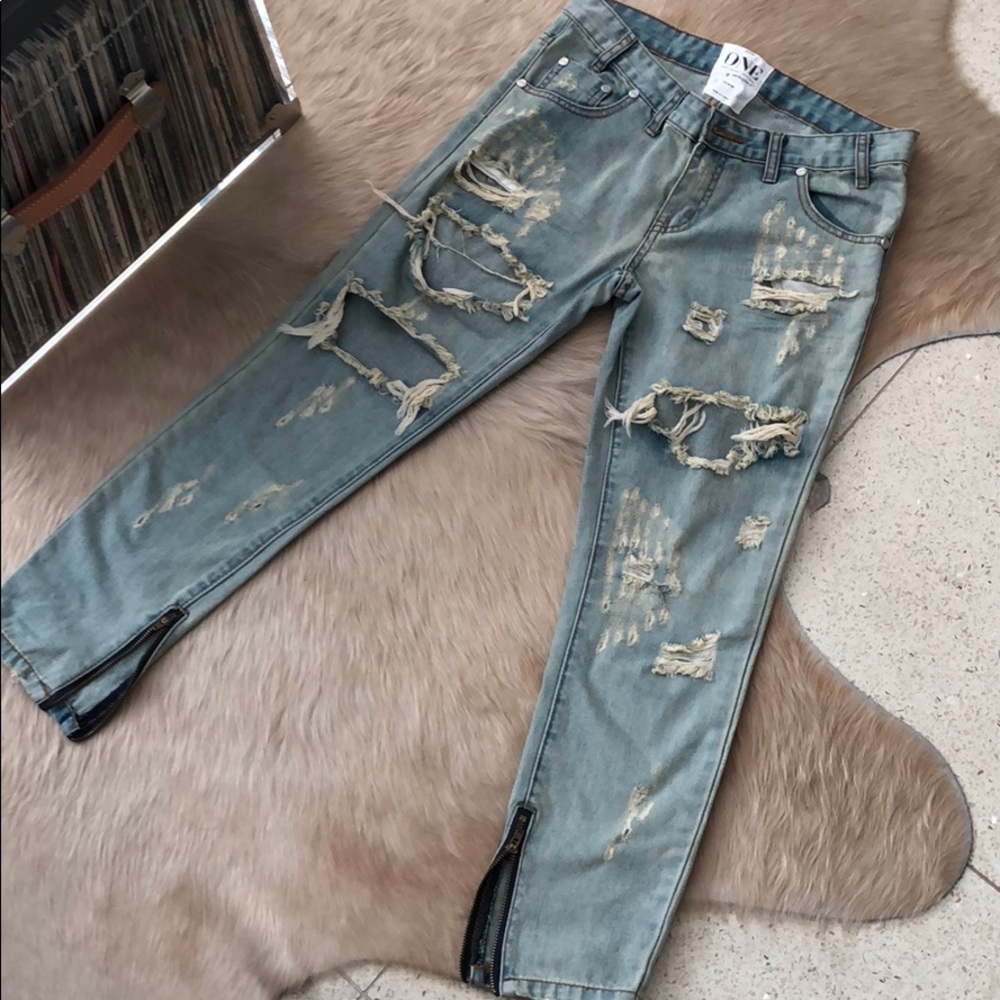 One Teaspoon distressed jeans